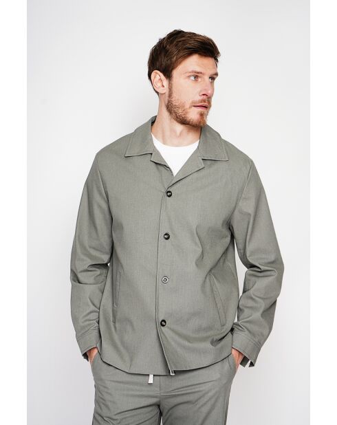 Giacca Gervase in misto lino khaki