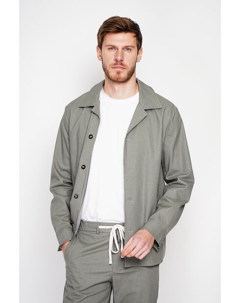Giacca Gervase in misto lino khaki