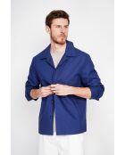 Jacke Gervase aus marineblau aus Leinenmischung