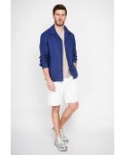 Jacke Gervase aus marineblau aus Leinenmischung