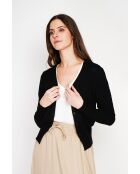 Nathalie Weste mit V-Ausschnitt in Schwarz