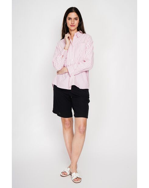 Jeannine Rosée Langes Oversize-Hemd aus Leinenmischung