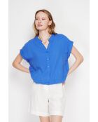 Josée Azur Overhemd met Tunesische kraag van linnenmix