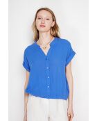 Josée Azur Overhemd met Tunesische kraag van linnenmix