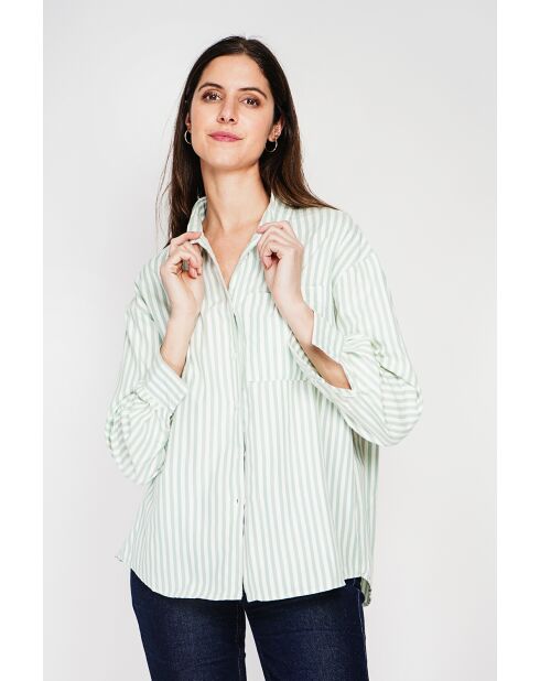 Jeannine Jade Langes Oversize-Hemd aus Leinenmischung