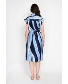 Lucette blauwe jeansjurk van linnenmix