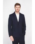 Godefroi marineblaue Jacke aus Leinenmischung