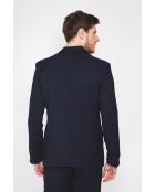 Godefroi marineblaue Jacke aus Leinenmischung