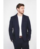 Godefroi marineblaue Jacke aus Leinenmischung