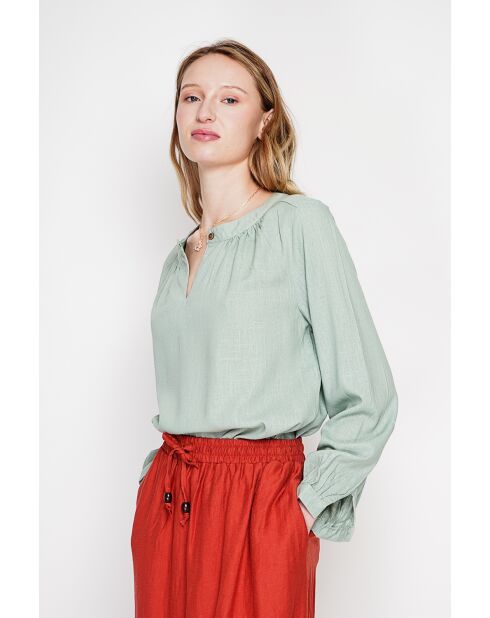Tunesische linnen blouse van Suzette jade