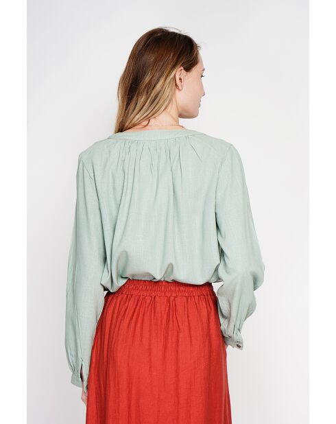 Tunesische linnen blouse van Suzette jade