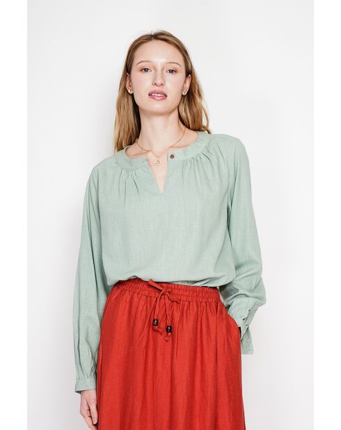 Tunesische linnen blouse van Suzette jade