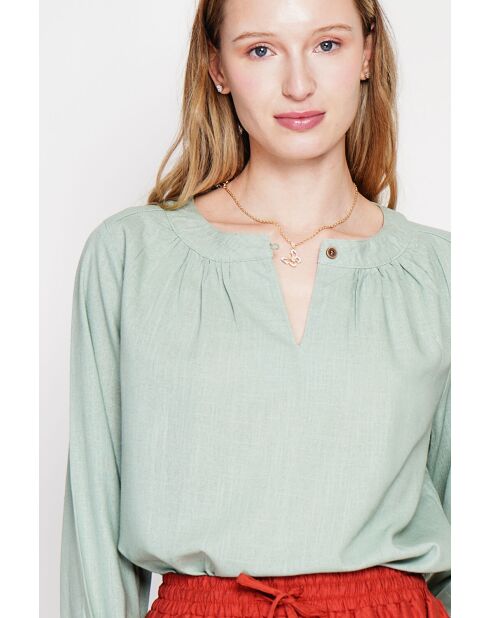 Tunesische linnen blouse van Suzette jade