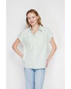 Claire Jadehemd aus Leinenmischung