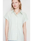 Claire Jadehemd aus Leinenmischung