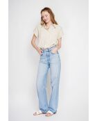 Beiges Hemd Claire aus Leinenmischung