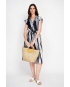 Lucette zwarte hemdjurk van linnenmix