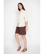 Jeannine Langes Oversize-Hemd aus Leinenmischung