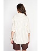 Jeannine Langes Oversize-Hemd aus Leinenmischung