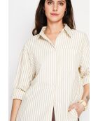 Jeannine Langes Oversize-Hemd aus Leinenmischung
