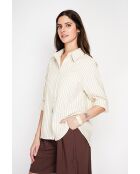 Jeannine Langes Oversize-Hemd aus Leinenmischung