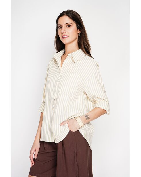 Jeannine Langes Oversize-Hemd aus Leinenmischung