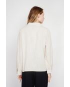 Blouse col chemise en Andrée lin