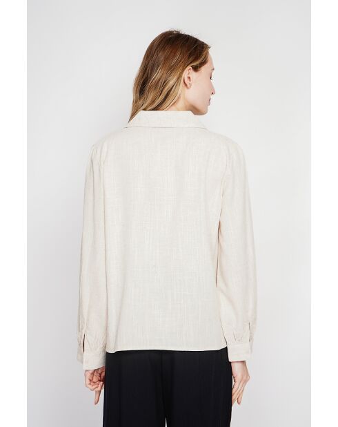 Blouse col chemise en Andrée lin