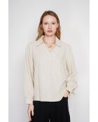 Blouse col chemise en Andrée lin