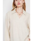 Blouse col chemise en Andrée lin