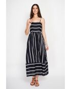 Bernadette schwarzes Sommerkleid aus Leinenmischung