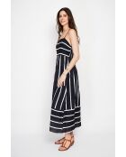 Bernadette schwarzes Sommerkleid aus Leinenmischung