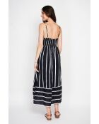 Bernadette schwarzes Sommerkleid aus Leinenmischung