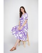 Renée langes Kleid aus Leinenmischung, lila