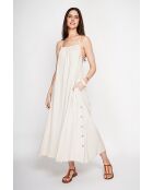 Langes Slingkleid Marguerite aus Leinen