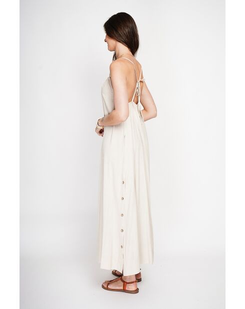 Langes Slingkleid Marguerite aus Leinen