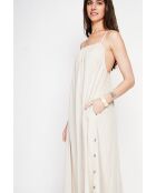 Langes Slingkleid Marguerite aus Leinen