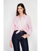 Hélène Rosée Langes Oversize-Hemd aus Leinenmischung