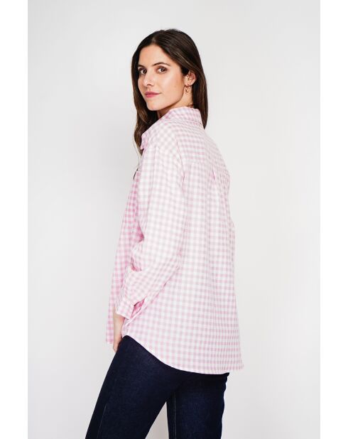 Hélène Rosée Langes Oversize-Hemd aus Leinenmischung