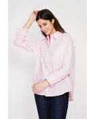 Hélène Rosée Langes Oversize-Hemd aus Leinenmischung
