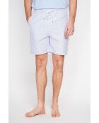 Pantaloncini Godefroi in misto lino marino