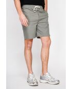 Shorts Gérard kaki in misto lino