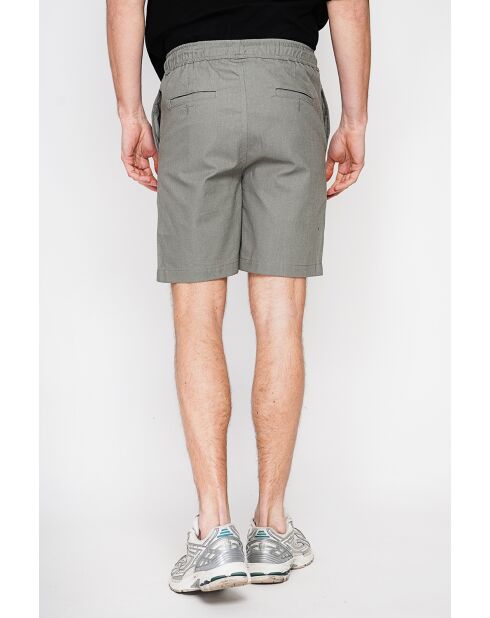 Shorts Gérard kaki in misto lino