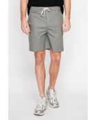 Shorts Gérard kaki in misto lino
