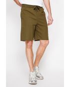 Pantaloncini Cedric khaki 100% lino