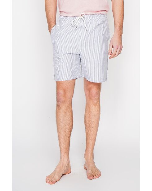 Shorts Godefroi neri in misto lino