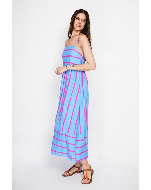 Bernadette Azur Sommer-Maxikleid aus Leinenmischung