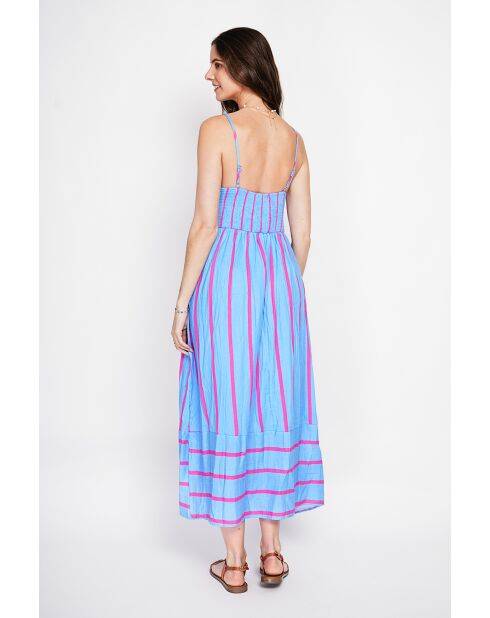 Bernadette Azur Sommer-Maxikleid aus Leinenmischung