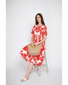 Renée Rooibos Langes Kleid aus Leinenmischung