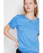 Nicole Azur T-Shirt mit Rundhalsausschnitt aus einer Leinenmischung